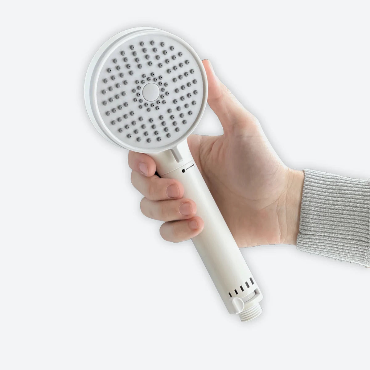 DOT-Home in modalità doccia, tenuto in mano